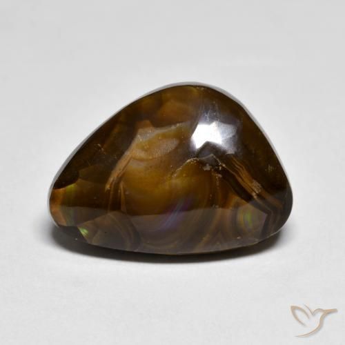 7.42ct Natural Multicolorido Ágata de fogo, Chique, Opaco