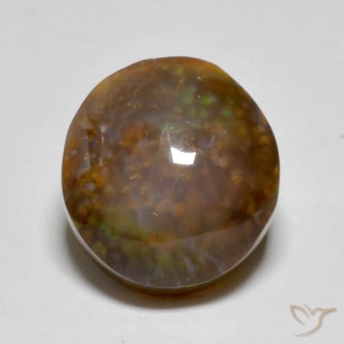 Ágata de fogo Multicolorido Natural 11.47ct, oval, Translúcido