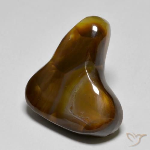 Ágata de fogo Multicolorido Natural 11.42ct, Chique, Translúcido