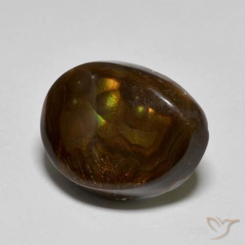 Ágata de fogo Multicolorido Natural 8.25ct, Chique, Translúcido