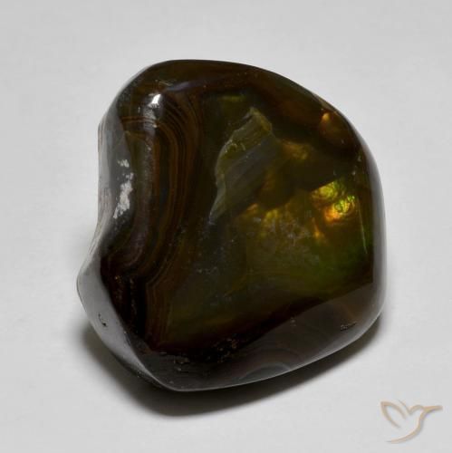 Ágata de fogo Multicolorido Natural 15.40ct, Chique, Translúcido