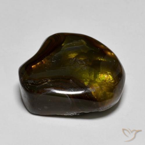Ágata de fogo Multicolorido Natural 15.40ct, Chique, Translúcido