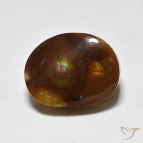 6.45ct Natural Multicolorido Ágata de fogo, Chique, Opaco