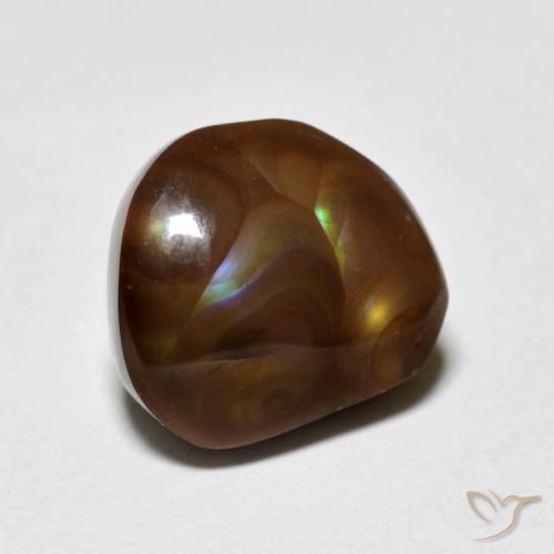 Ágata de fogo Multicolorido Natural 4.71ct, Chique, Opaco