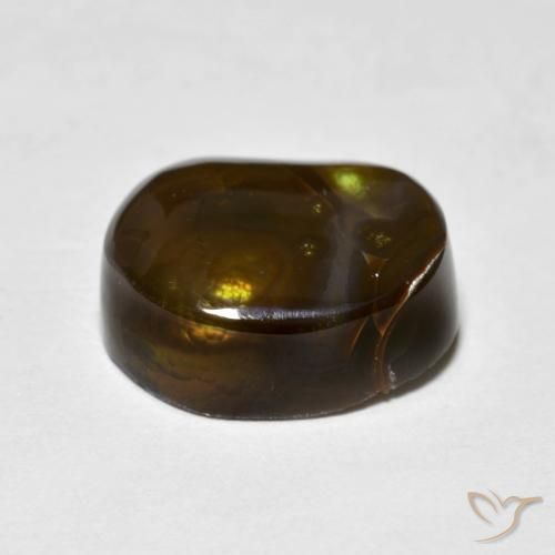 Ágata de fogo Multicolorido Natural 6.75ct, Chique, Opaco
