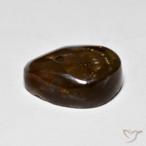 Ágata de fogo Multicolorido Natural 8.92ct, Chique, Opaco