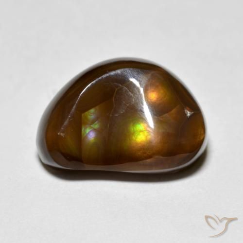 6.39ct Natural Multicolorido Ágata de fogo, Chique, Opaco
