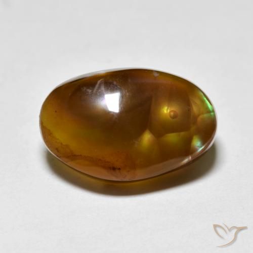 Ágata de fogo Multicolorido Natural 7.27ct, Forma extravagante, Translúcido