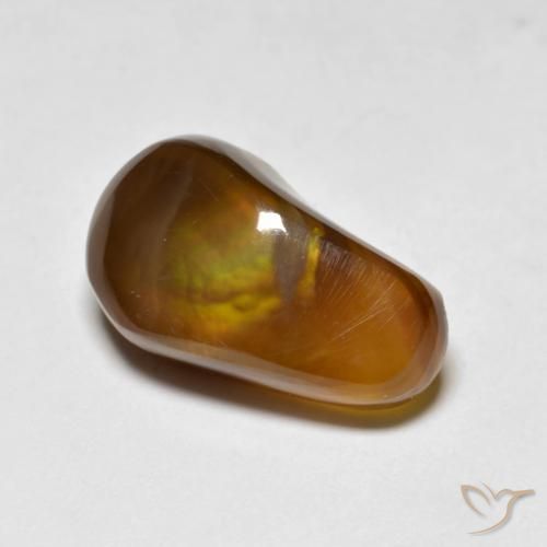Ágata de fogo Multicolorido Natural 6.51ct, Chique, Translúcido