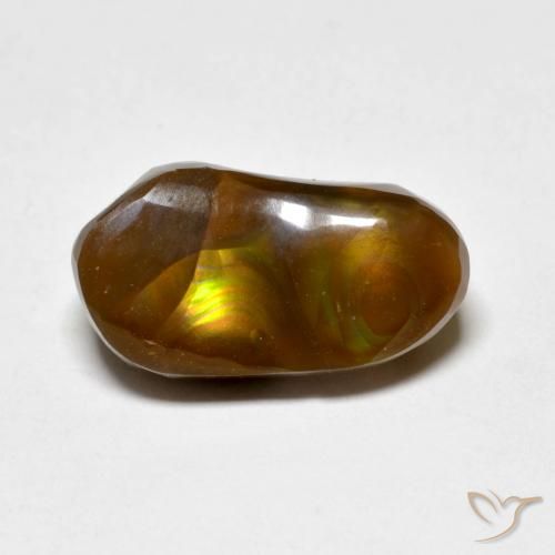 4.96ct Natural Multicolorido Ágata de fogo, Chique, Opaco