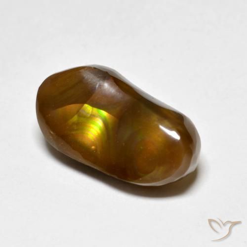 Ágata de fogo Multicolorido Natural 4.96ct, Chique, Opaco