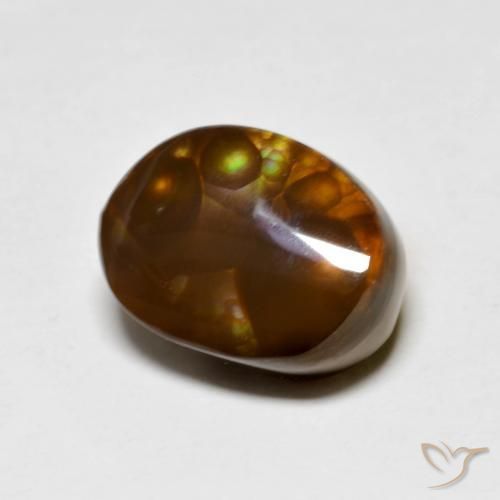 5.02ct Natural Multicolorido Ágata de fogo, Chique, Opaco