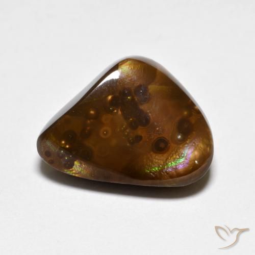 5.65ct Natural Multicolorido Ágata de fogo, Chique, Opaco