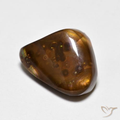 Ágata de fogo Multicolorido Natural 5.65ct, Chique, Opaco