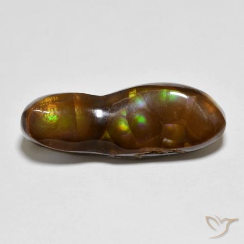 6.34ct Natural Multicolorido Ágata de fogo, Chique, Opaco