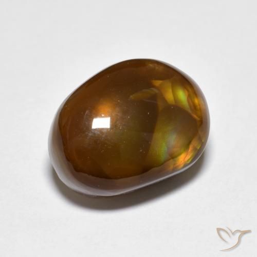 4.79ct Natural Multicolorido Ágata de fogo, Chique, Translúcido