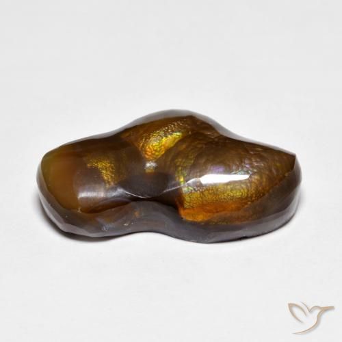 Ágata de fogo Multicolorido Natural 8.88ct, Chique, Opaco