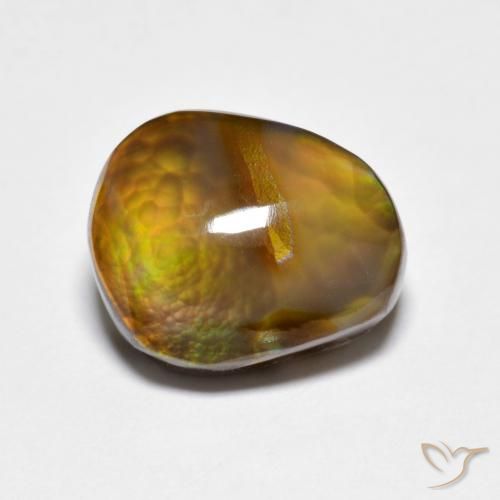 5.37ct Natural Multicolorido Ágata de fogo, Chique, Opaco