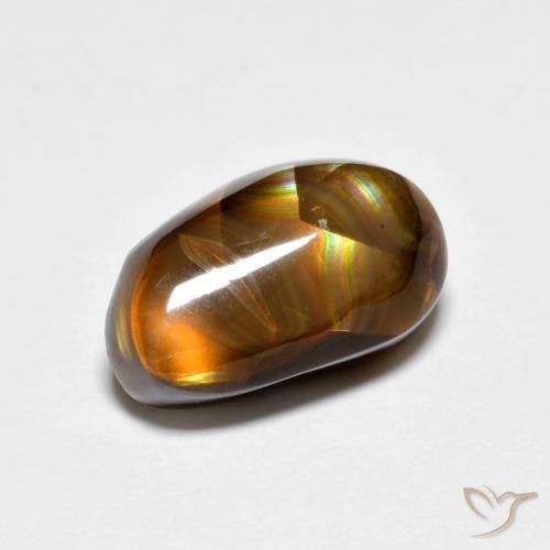 Ágata de fogo Multicolorido Natural 3.99ct, Chique, Opaco