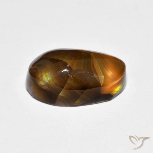Ágata de fogo Multicolorido Natural 3.99ct, Chique, Opaco
