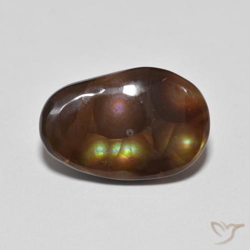 3.68ct Natural Multicolorido Ágata de fogo, Chique, Opaco