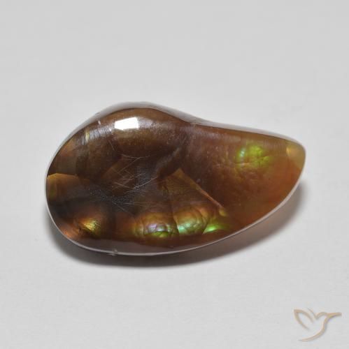 6.04ct Natural Multicolorido Ágata de fogo, Chique, Translúcido