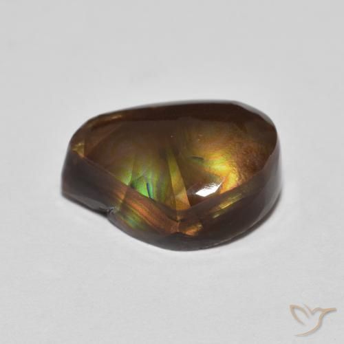 Ágata de fogo Multicolorido Natural 4.02ct, Chique, Opaco
