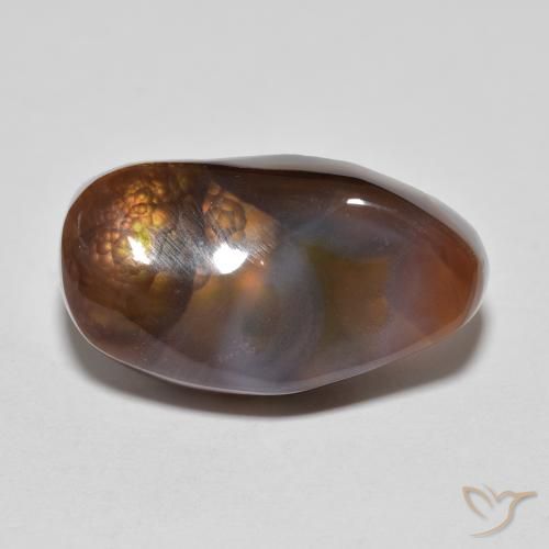 8.43ct Natural Multicolorido Ágata de fogo, Chique, Opaco