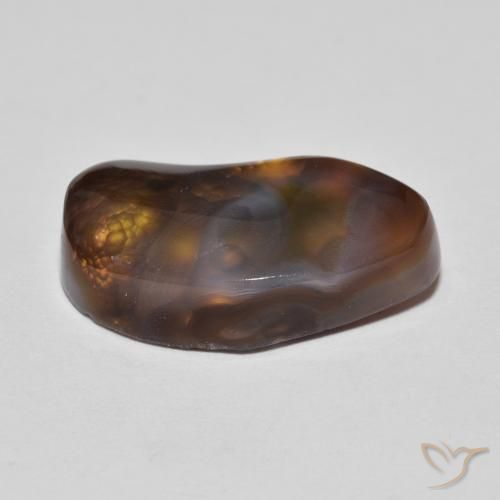 Ágata de fogo Multicolorido Natural 8.43ct, Chique, Opaco