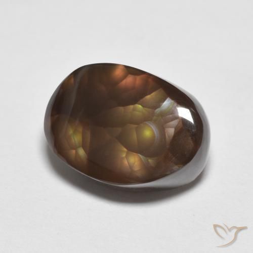 Ágata de fogo Multicolorido Natural 6.12ct, Chique, Opaco