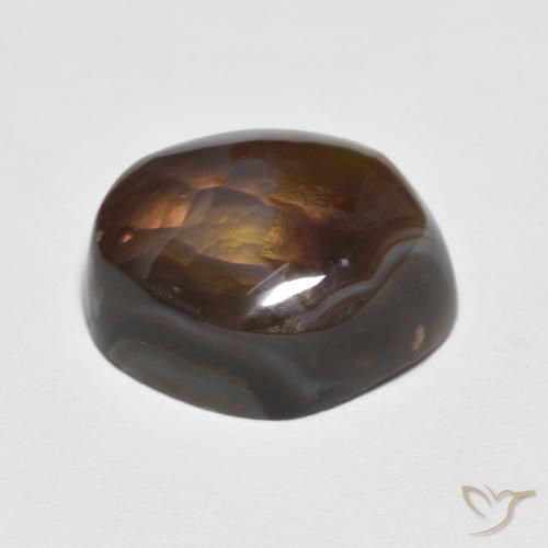 Ágata de fogo Multicolorido Natural 7.19ct, Chique, Opaco