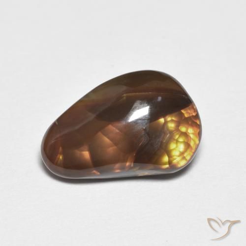 2.61ct Natural Multicolorido Ágata de fogo, Chique, Opaco