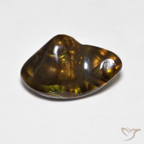 4.18ct Natural Multicolorido Ágata de fogo, Chique, Opaco