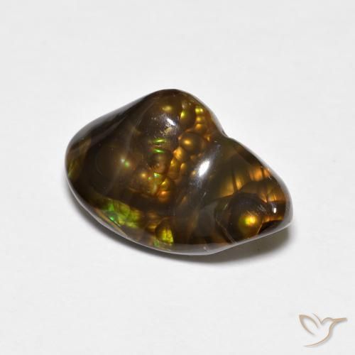 Ágata de fogo Multicolorido Natural 4.18ct, Chique, Opaco