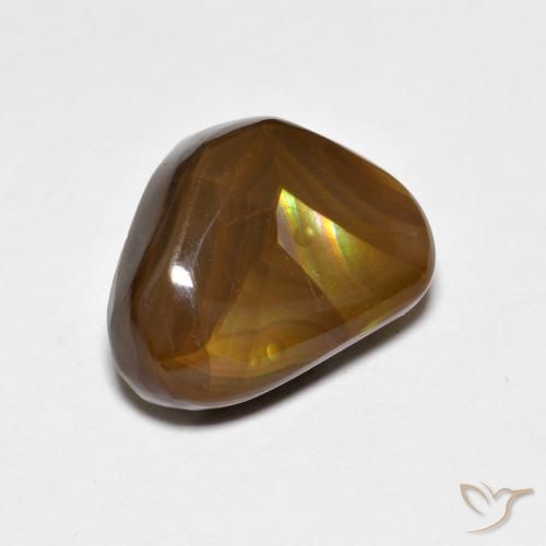 Ágata de fogo Multicolorido Natural 4.19ct, Chique, Opaco