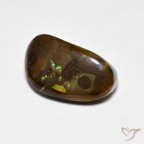 Ágata de fogo Multicolorido Natural 4.62ct, Chique, Opaco