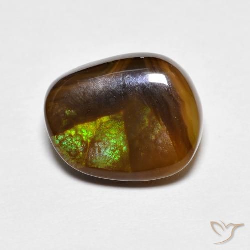 3.81ct Natural Multicolorido Ágata de fogo, Chique, Opaco