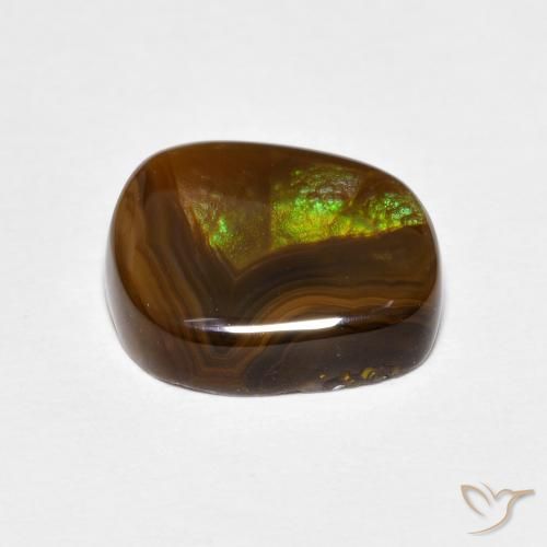 Ágata de fogo Multicolorido Natural 3.81ct, Chique, Opaco
