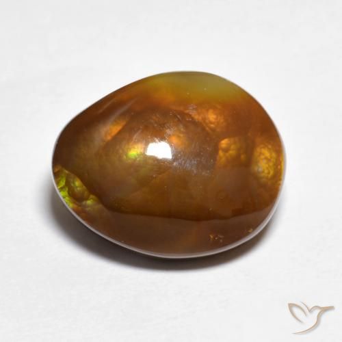 7.50ct Natural Multicolorido Ágata de fogo, Chique, Translúcido