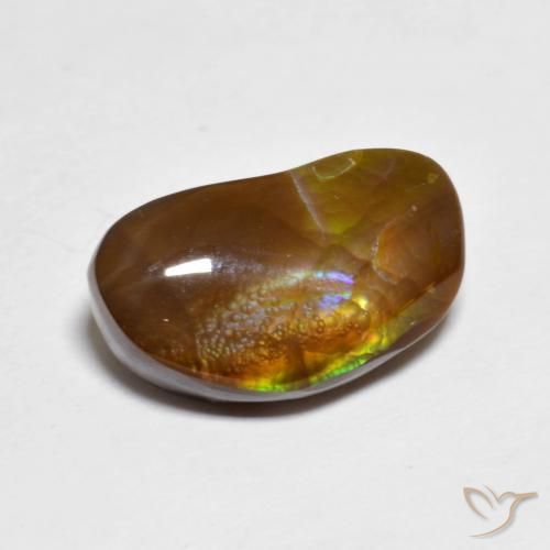 Ágata de fogo Multicolorido Natural 4.95ct, Chique, Opaco