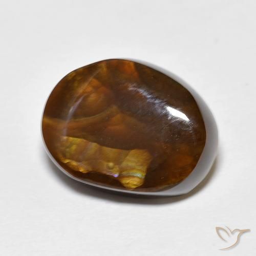 8.27ct Natural Multicolorido Ágata de fogo, Chique, Opaco
