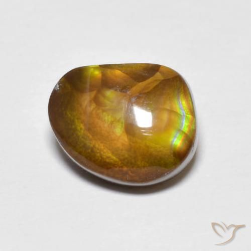 Ágata de fogo Multicolorido Natural 3.38ct, Forma extravagante, Opaco
