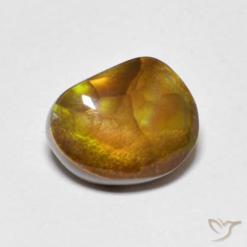Ágata de fogo Multicolorido Natural 3.38ct, Forma extravagante, Opaco