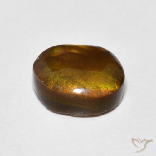 Ágata de fogo Multicolorido Natural 3.38ct, Forma extravagante, Opaco