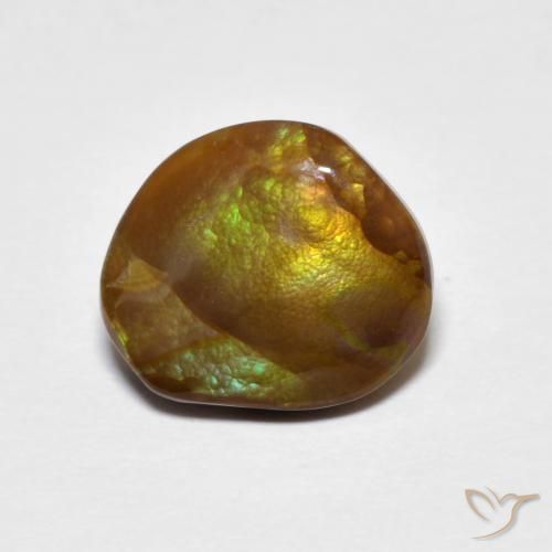 Ágata de fogo Multicolorido Natural 2.94ct, Forma extravagante, Opaco