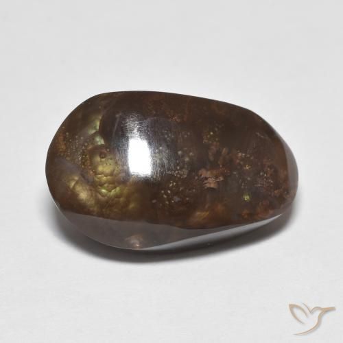 Ágata de fogo Multicolorido Natural 8.48ct, Chique, Opaco
