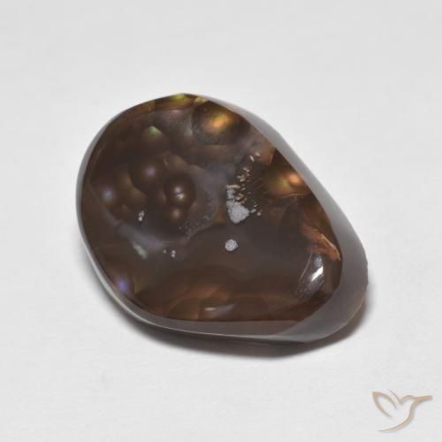 Ágata de fogo Multicolorido Natural 9.24ct, Chique, Opaco