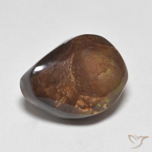 5.19ct Natural Multicolorido Ágata de fogo, Chique, Opaco