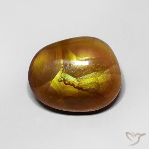 3.41ct Natural Multicolorido Ágata de fogo, Chique, Opaco
