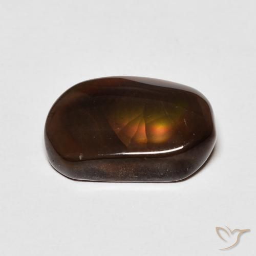 Ágata de fogo Multicolorido Natural 4.87ct, Chique, Translúcido
